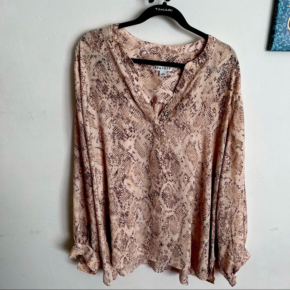 Snake skin blouse